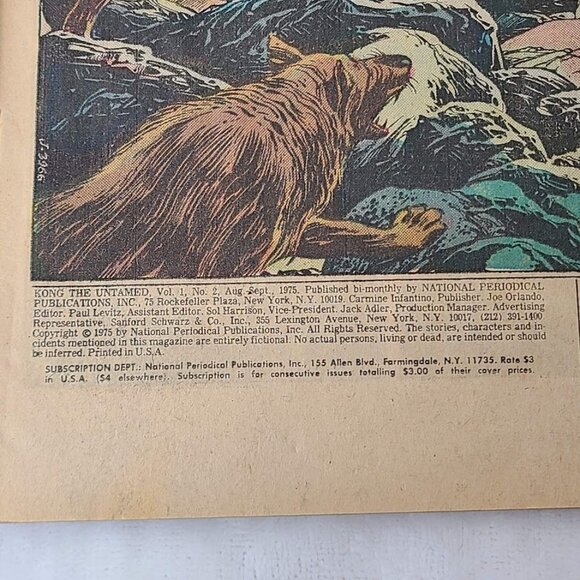 Kong the Untamed 2 DC Comics 1975 GD+ 2.5 Bernie Wrightson Cover Art - Picture 4 of 16